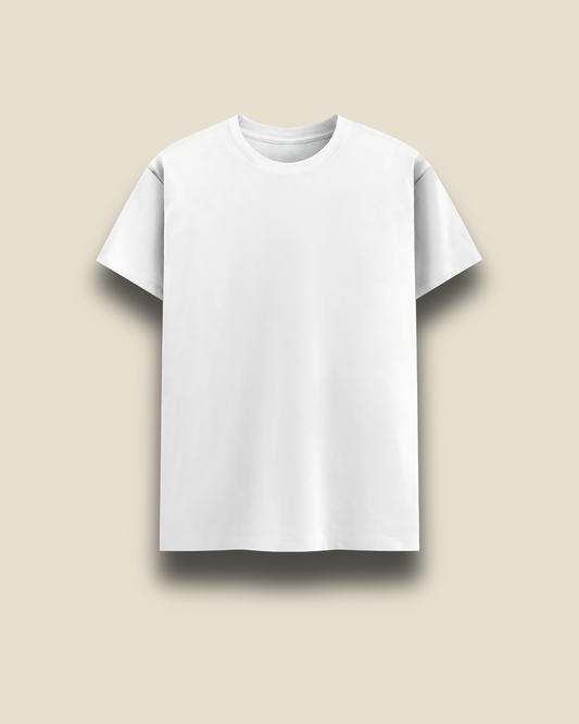 Classic White Crew Neck Everyday T-shirt